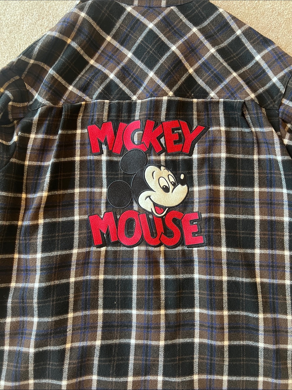Disney X Moussy Mickey Mouse Plaid Flannel Jacket